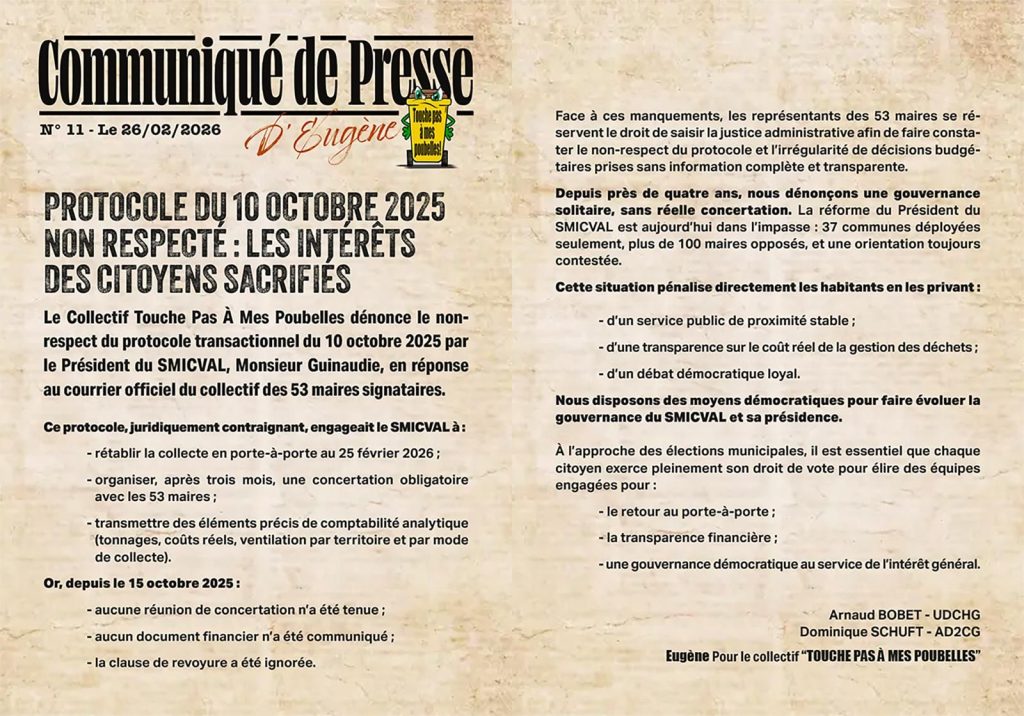 protocole SMICVAL non respecté
